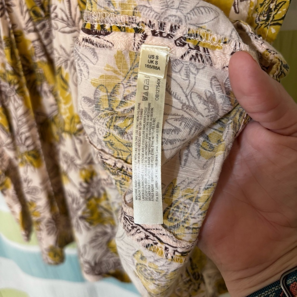 Anthropologie Daily Practice Mollie Floral Off-Shoulder Dress Sz Small - Picture 7 of 8